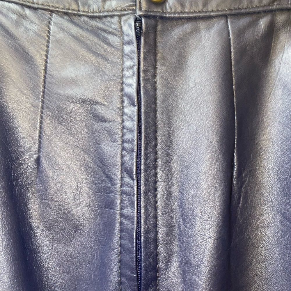 Vintage Eighties Leather Skirt Size 8 - Picture 6 of 6